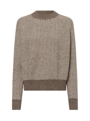 MAX&Co. Damski sweter z dzianiny - Vosci Kobiety Wełna beżowy wypukły wzór tkaniny,