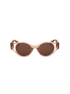 Max&Co Damskie okulary przeciwsłoneczne w kolorze beżowo-brązowym rozmiar: 48