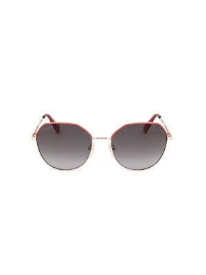 Max&Co Damskie okulary przeciwsłoneczne w kolorze złoto-szaro-pomarańczowym rozmiar: 52