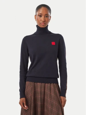 MAX&Co. Golf Quadro 2626366023200 Granatowy Regular Fit