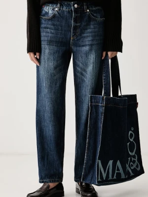 Max&Co. jeansy carrot damskie PANETTO granatowy