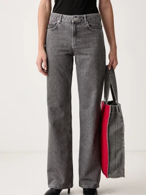 Max&Co. jeansy straight damskie SENIOR szary