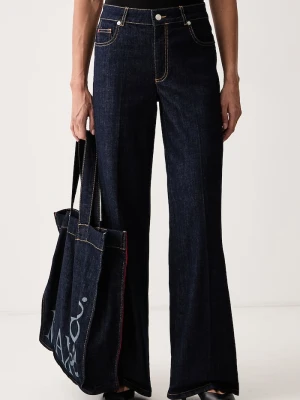 Max&Co. jeansy wide leg damskie ADITO granatowy
