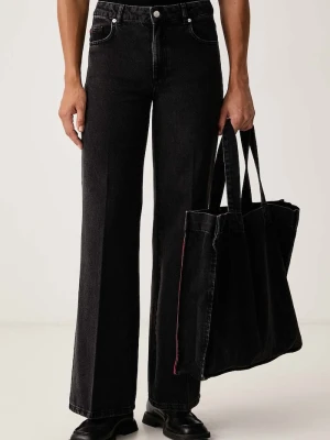 Max&Co. jeansy wide leg damskie FEBO czarny