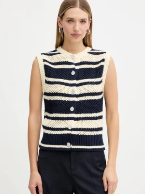 MAX&Co. kamizelka z dodatkiem wełny damski kolor beżowy 2526356044200