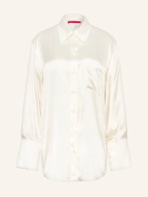 Max & Co. Bluzka Koszulowa Mcoangri Z Jedwabiu weiss