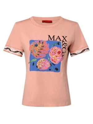 MAX&Co. Koszulka damska - Calibri Kobiety Bawełna różowy nadruk,