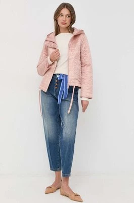 MAX&Co. kurtka damska kolor różowy przejściowa