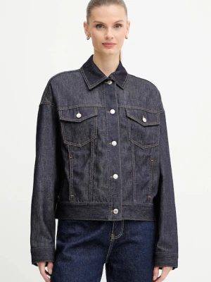 MAX&Co. kurtka jeansowa kolor granatowy przejściowa oversize 2528046012200