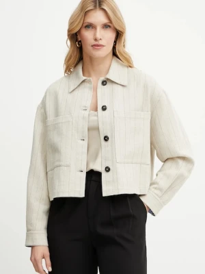 MAX&Co. kurtka koszulowa z domieszką lniu