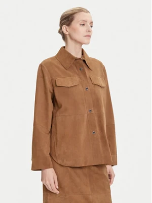 MAX&Co. Kurtka skórzana Stallo 2526446011200 Brązowy Loose Fit