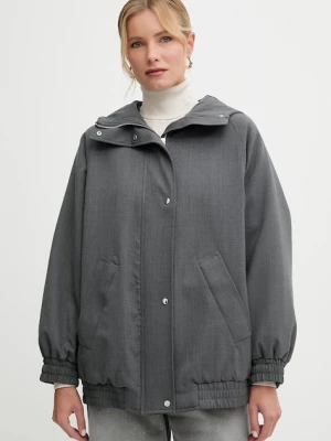 MAX&Co. kurtka z dodatkiem wełny kolor szary zimowa 2526486064200
