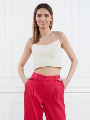 MAX&Co. Lniany top MARISOL | Cropped Fit