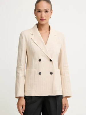 Max&Co. marynarka dwurzędowa damska z lnem MCOGRADO