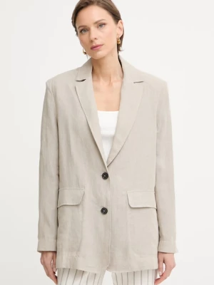 Max&Co. marynarka jednorzędowa damska lniana MCOSTAMPA