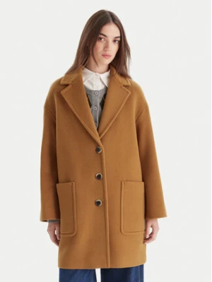 MAX&Co. Płaszcz wełniany 2526016023200 Brązowy Regular Fit