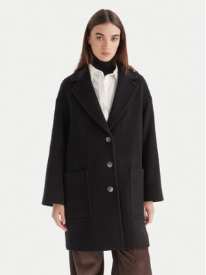 MAX&Co. Płaszcz wełniany 2526016023200 Czarny Regular Fit