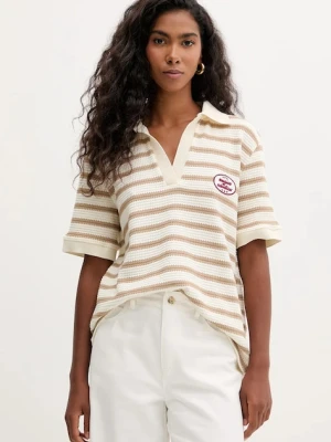 MAX&Co. polo damski kolor beżowy 2528956011200