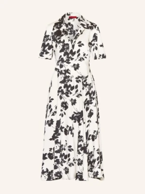 Max & Co. Satynowa Sukienka Balta weiss