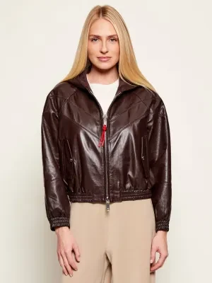 MAX&Co. Skórzana kurtka MCORICETTA | Regular Fit