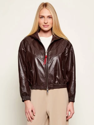 MAX&Co. Skórzana kurtka MCORICETTA | Regular Fit brązowy
