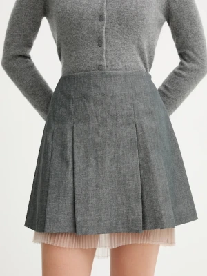 MAX&Co. spódnica kolor szary mini rozkloszowana 2526106091200