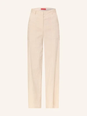 Max & Co. Spodnie Cogiurato Z Lnem beige