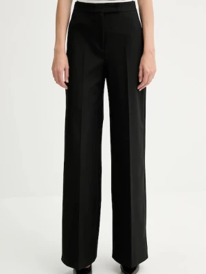 MAX&Co. spodnie damskie kolor czarny szerokie high waist 2528136014200