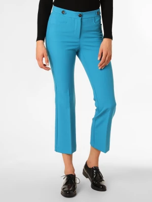 MAX&Co. Spodnie Kobiety Sztuczne włókno niebieski jednolity,