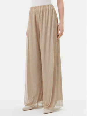 MAX&Co. Spodnie materiałowe Raiment 2516781033200 Złoty Wide Leg