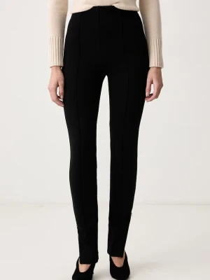 Max&Co. spodnie skinny damskie z wiskozą MASTER czarny