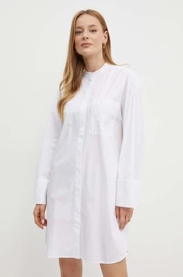 MAX&Co. sukienka bawełniana kolor biały mini oversize 2426226031200