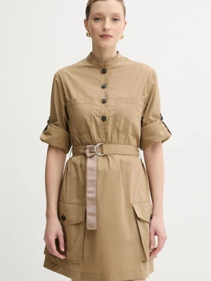 MAX&Co. sukienka bawełniana kolor zielony mini prosta 2516221084200