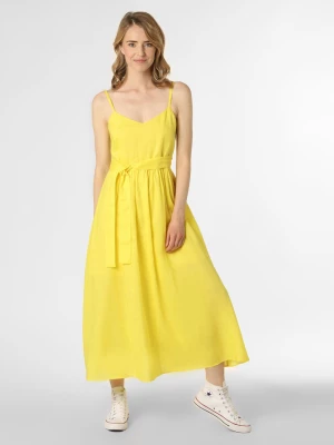MAX&Co. Sukienka damska Kobiety len żółty jednolity,