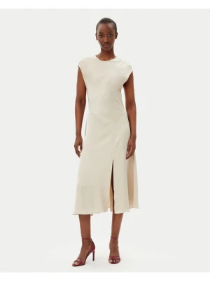 MAX&Co. Sukienka koktajlowa Legume 2516221024200 Écru Regular Fit Kremowy