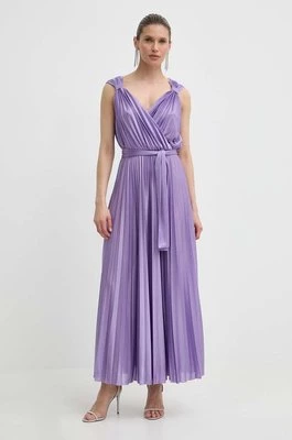 MAX&Co. sukienka kolor fioletowy maxi rozkloszowana 2416621074200