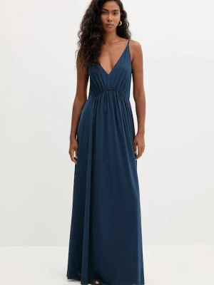 MAX&Co. sukienka kolor turkusowy maxi rozkloszowana 2526626011200