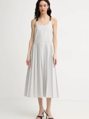 Max&Co. sukienka plisowana z bawełną MCORIBES