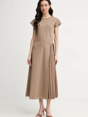 Max&Co. sukienka rozkloszowana z bawełną MCOCOLIBRI