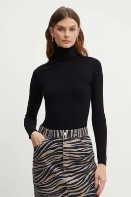 MAX&Co. sweter damski kolor czarny lekki z golfem 2418364994200