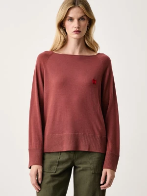 Max&Co. sweter damski wełniany GUGLIA brązowy