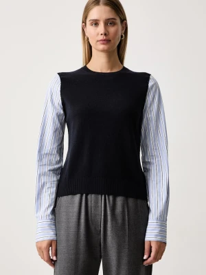 Max&Co. sweter damski z wełną NAVETTA granatowy