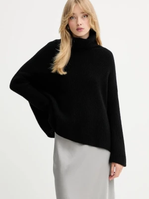MAX&Co. sweter kaszmirowy damski kolor czarny lekki z golfem 2528366044200