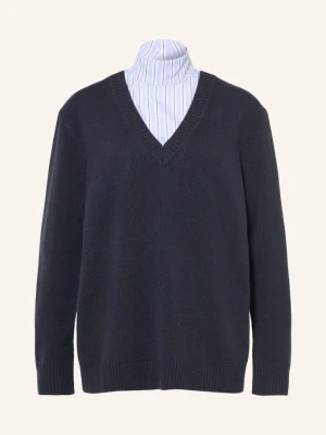 Max & Co. Sweter Lusso Z Mieszanki Materiałów blau MAX&Co.