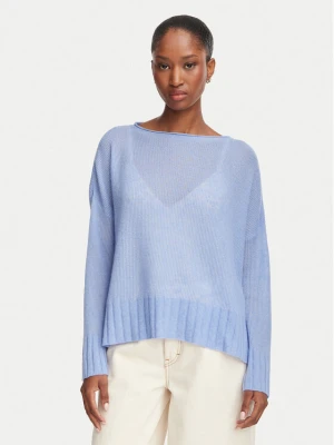 MAX&Co. Sweter Stampa 2626366091200 Niebieski jasny Oversize