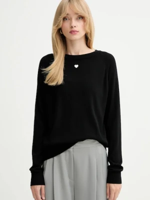 MAX&Co. sweter wełniany damski kolor czarny lekki 2528366014200