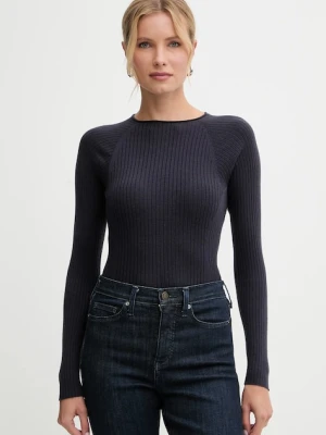 MAX&Co. sweter wełniany damski kolor granatowy lekki 2526366134200