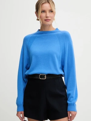 MAX&Co. sweter wełniany damski kolor niebieski lekki 2526366024200