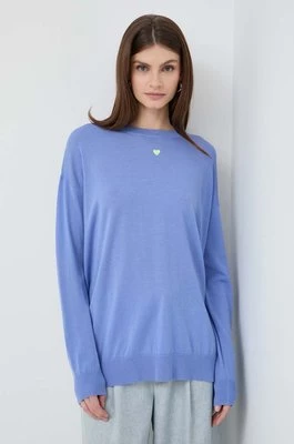 MAX&Co. sweter wełniany damski kolor niebieski lekki 2416361041200