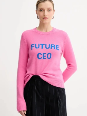 MAX&Co. sweter wełniany damski kolor różowy lekki 2528366032200